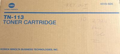 GENUINE Konica Minolta TN113 TN-113 Toner Cartridge SEALED