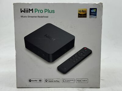 WIIM Pro Plus ASR003 Hi-Res Audio 24 Bit Wifi Streaming Player New 
