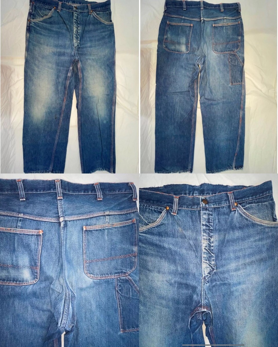 VTG 50S 60S MENS 35 X 28 DENIM BIG MAC WORK JEANS PANTS | eBay