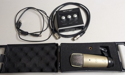Behringer C-1 Condenser Microphone with XLR cable and M track