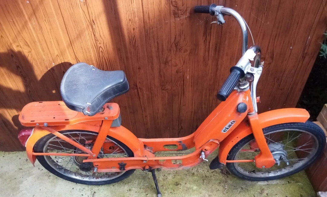 Motorino Ciao Della Piaggio Borse Sacche NERE Laterali Per