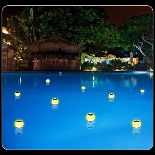 Solar LED Light Outdoor Garden Swimming Pool Floating Waterproof Night Lights - Picture 16 of 19