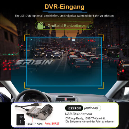 8-Kern Android 13 Autoradio GPS Wifi DAB+ CarPlay Toyota Corolla RAV4 Vios Hilux - Bild 14 von 17