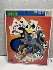Vintage Golden Books 1995 Adventures of Batman Robin Frame Tray Puzzle Joker