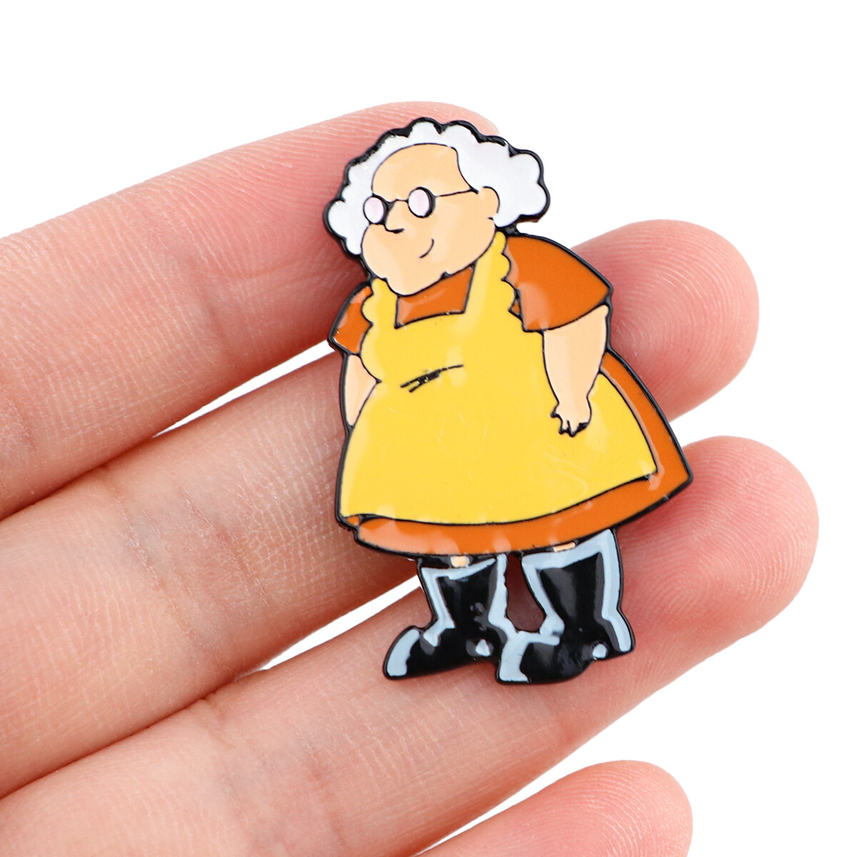 チャーム Muriel Courage The Cowardly Dog Cartoon Muriel Grandma Character Enamel