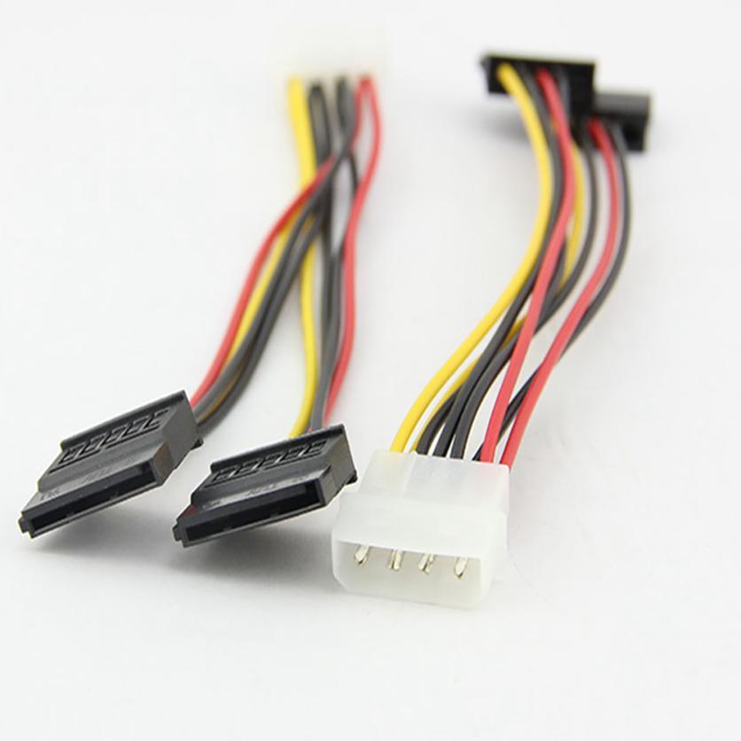 Adaptateur Alimentation Molex IDE Vers 2 SATA 70cm Pour Disque Dur
