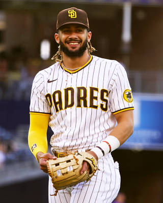 Color 8x10 photo of San Diego Padres Superstar Fernando Tatis Jr 