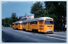 POSTCARD Baltimore Transit 7337 Maryland Pullman Built PCC Cars Train Trolley
