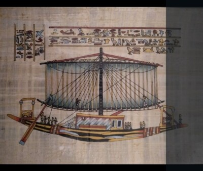 Sale of 12 High Quality  Hand painted Egyptian Papyrus with vivid color designs.