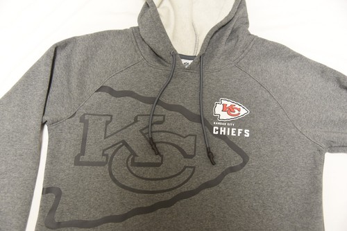 KANSAS CITY CAPIS - ABITO FELPA UFFICIALE NFL DA DONNA CON CAPPUCCIO MED NUOVO CON ETICHETTE - Foto 5 di 11