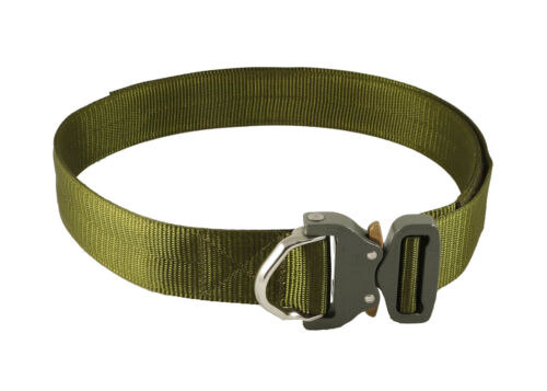 UKOM Optimum ANSI D-Ring Green Riggers Belt 45mm 1.75" (Austrialpin Cobra Buckle - Foto 1 di 2