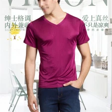 Knitted T-shirt Real Silk Activewear Tops Sleeveless Vest Home Training Uniform