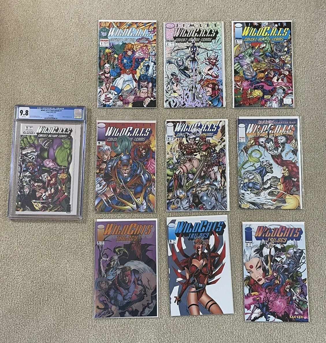 ワイルドキャッツ Lot Of 10 Wildcats Wildc.a.t.s Comics CGC 9.8 Image Comics