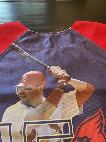 St. Louis Cardinals Jim Edmonds Majestic Photo Jersey Men’s Size: Small - Rare - Picture 5 of 9