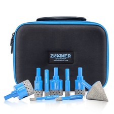 9 PCS Diamond Hole Saw Kit for Ceramic, Grani...