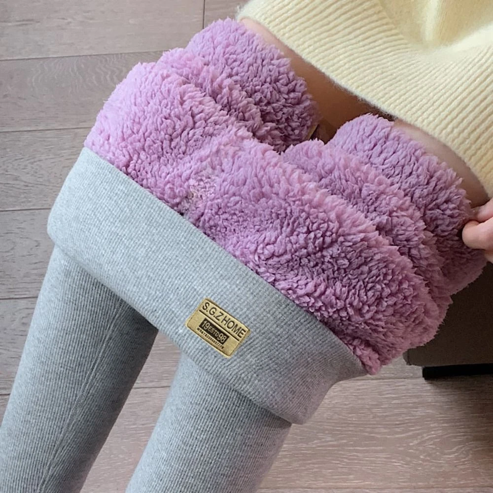 Soft Fleece Lined Leggings Thick Fluffy Leggings Thermal Leggings Women  Girl