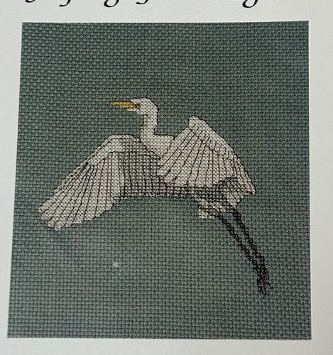 Flying Great Egret Heron Bird Cross Stitch Chart Pattern Custom Designs By Kathy - Picture 4 of 4