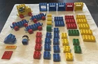 Vintage Lego Duplo Lot ~ Taxi #087 (Complete) & Train Station #523 (Incomplete)