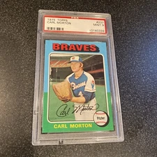 1975 Topps #237 Carl Morton PSA 9 MINT Atlanta Braves