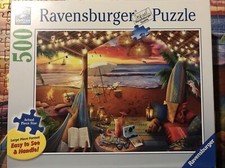 RAVENSBURGER Cozy Cabana 500 LARGE PIECE Jigsaw Puzzle Complete
