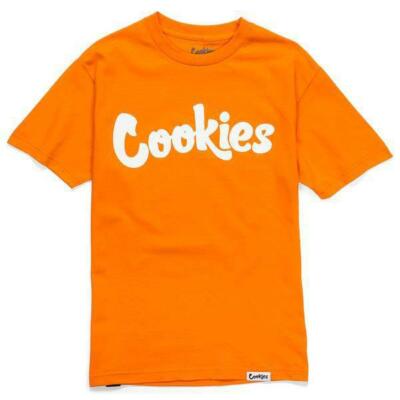 NWT Berner Cookies Clothing SF Original Logo Orange/White Small Tee