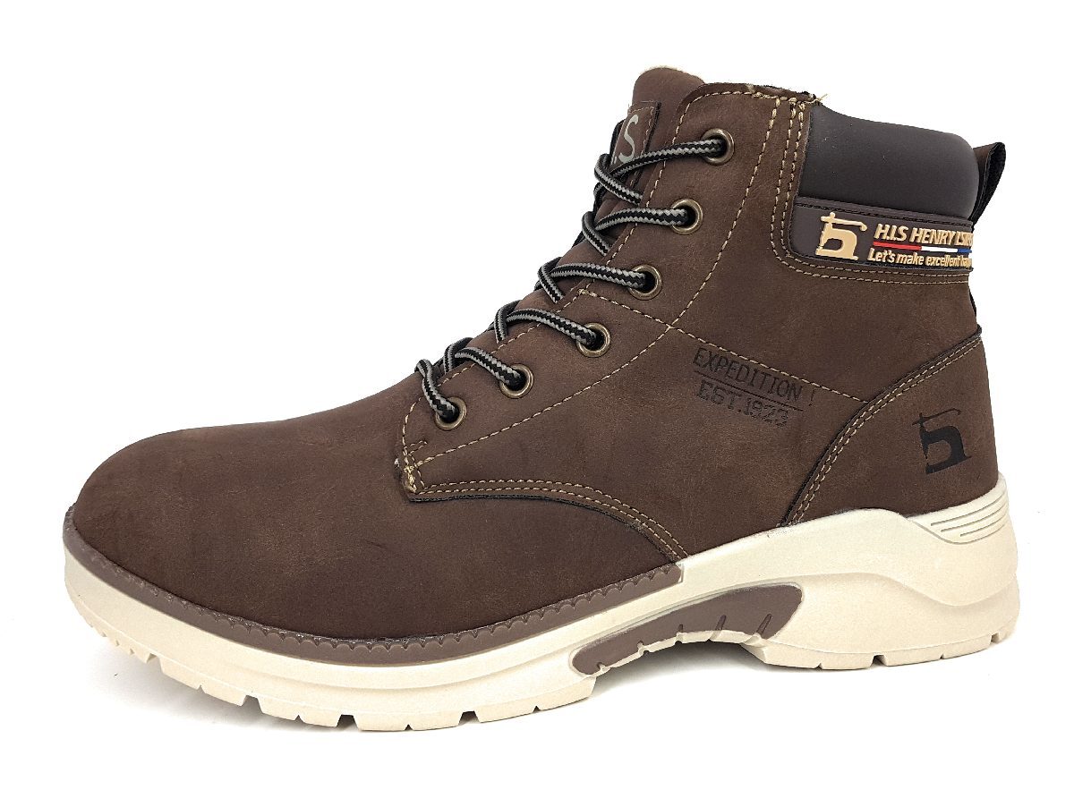 HIS  Herrenschuhe Stiefel Warmfutter Stiefel Braun Freizeit