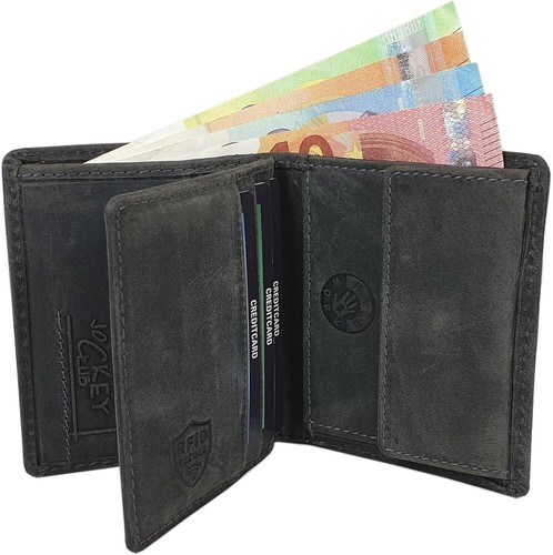 Kleine Echt Büffel-Vollleder Geldbörse Geldbeutel Portemonnaie 3D Adler RFID - Bild 6 von 7