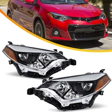 For 2014 2015 2016 Toyota Corolla Headlights Headlamps SET 14 15 16 Head Light