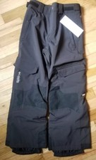 NWT COLUMBIA OMNI HEAT YOUTH BLACK emPOWder TITANIUM SNOW SKI PANTS S 8 95