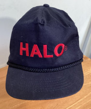 KC Collection Halo Black Snapback Hat Embroidered Baseball Cap One Size Fits All