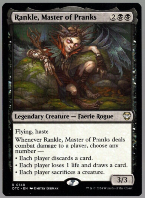 #ad Rankle Master of Pranks 0148 Non Foil Rare Thunder Junction MTG Near Mint $2.34