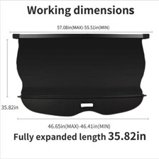 Retractable Cargo Cover For Jeep Grand Cherokee 2011-2021 Trunk Shade Accessory