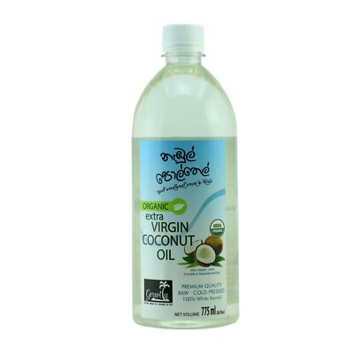 Organic Extra Virgin Coconut Oil Raw Cold Pressed 775ml 26oz Cook FryBake Drink 
