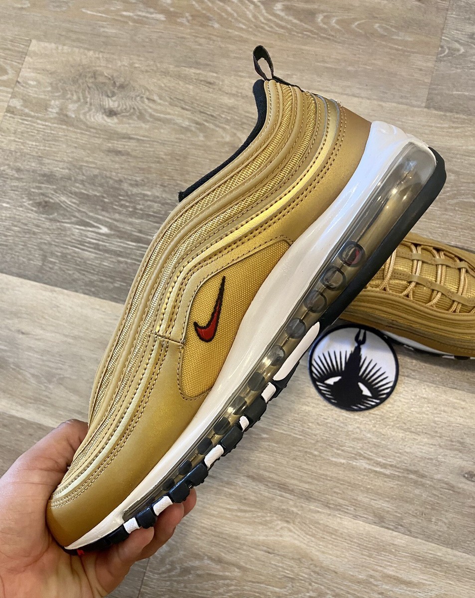 HOT 97 Metallic Nike Footwear Air Max 97 Gold And Red Nike Air