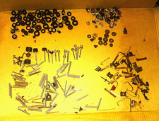 SLOT CAR 60s-70s Salvage Lot Junk Yard wheels,rims,axles, gears etc misc