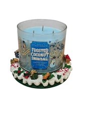 Ganz Christmas Holiday 3 Wick Candle Holder Plate (Candle NOT Included)