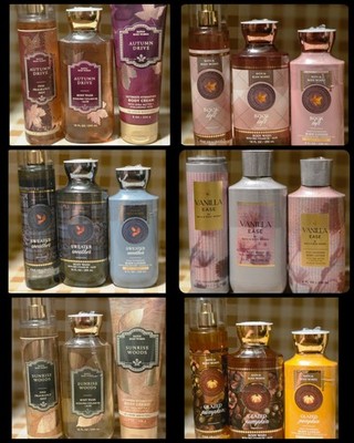 Bath & Body Works SETS Mist Spray Lotion Cream Wash Gel Butter Scrub MEN & WOMEN