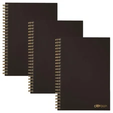 Pukka Pad Carpe Diem B5 Notebooks – Pack of 3 Double Spiral Bound Hard Cover ...