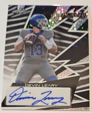 2024 Leaf Eclectic Flash Devin Leary  Zebra/Silver Sparkles  Auto  #3/4 - Ravens