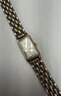 VTG Ladies Seiko Tank 2E20-6860  Two Tone Watch New Battery & 7”