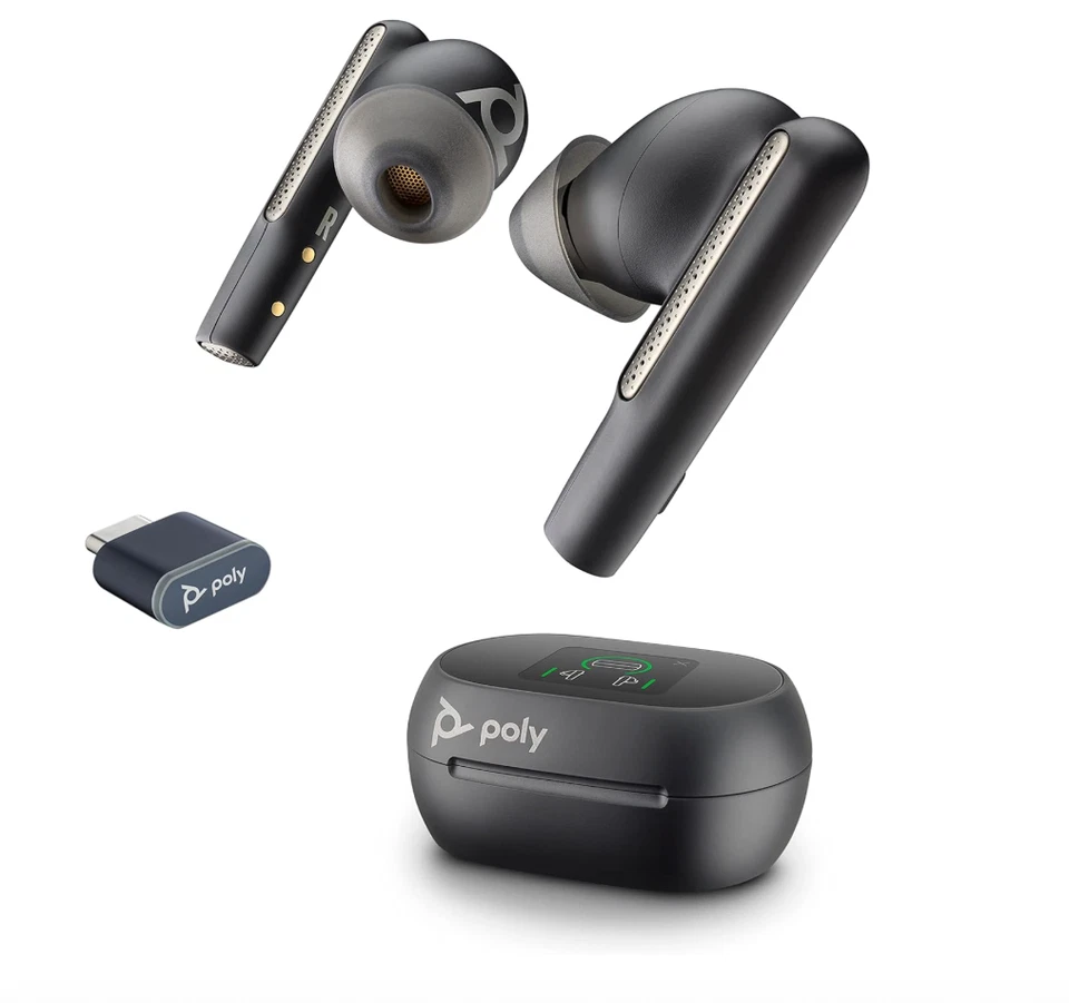 Auriculares Poly Voyager Free 60+ UC cancelacion de ruido. 10 vezes de uso - Imagen 4 de 4
