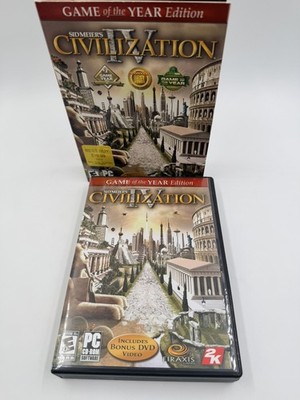 Sid Meier's Civilization IV 4 PC Game Collectors Edition BONUS DVD RETRO GAMING