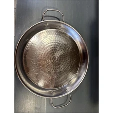 LA BARRACA Large Hammered Metal Serving Tray