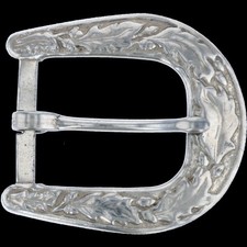 Western Flower Single Prong Leathercraft Pin 1" Vtg Belt Buckle Replacement