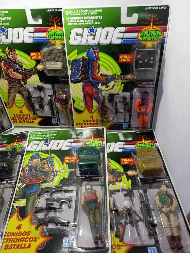 6 Figuras G.I.Joe Gi Joe Sonido 1991 Spain Tunnel Rat Law Dial-Tone Ice Viper - Imagen 2 de 4