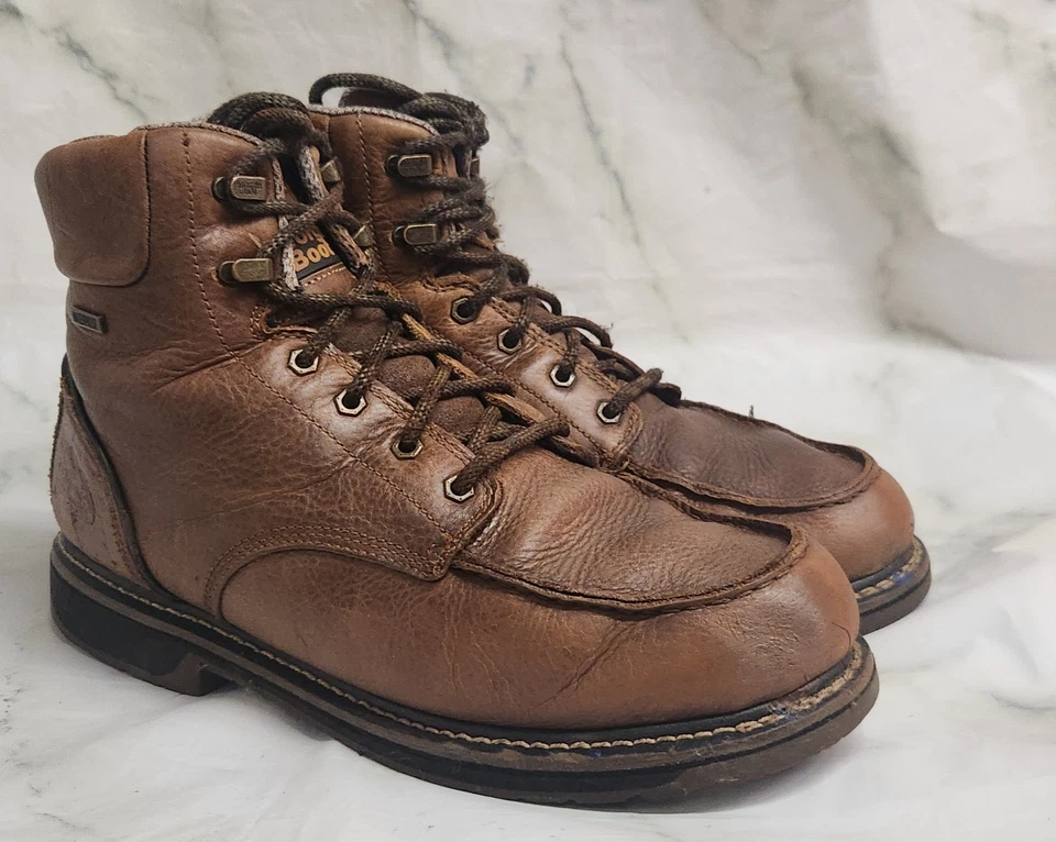 Georgia 6" Amp LT Edge Impermeable Moc-toe Bota de Trabajo Cuero Grueso GB00467 Talla 13 Foto 3 de 4