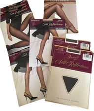 Lot Of 7 Hanes Silky Reflections Panty Hose Size CD See Descrip For Color/Style