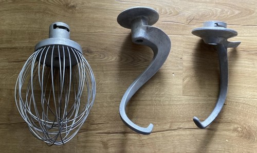 Lot 3 Univex 20 QT Commercial Dough Hook & Whisk 22D 1023116