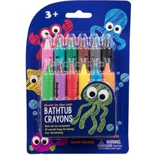 SCS Direct Bath Crayons Super Set -Set of 12 Draw in the Tub Colors with Bath...