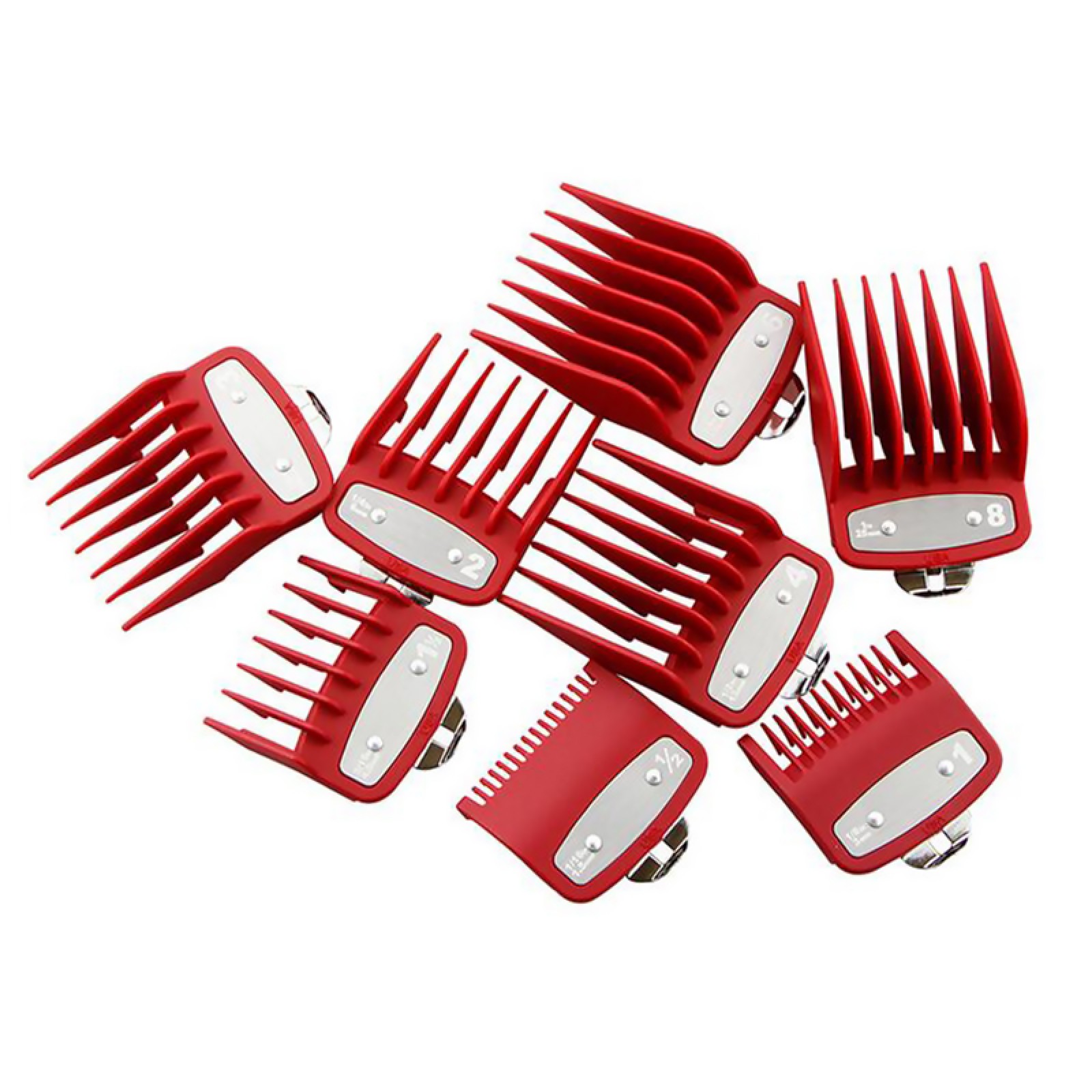 Replacement 8PCS Hair Clipper Metal Clip Guides Limit Combs 